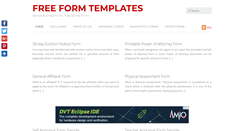 Desktop Screenshot of freeformtemplates.org